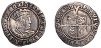 Henry VIII (1509-1547), Second coinage, Groat, Tower, mm. arrow, bust D, reads aglie z franc, 2.52g/2h (N 1797; S...