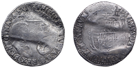 Philip and Mary (1554-1558), Shilling, 1555, English titles, legend reads regina ang, mark of value divided by crown...