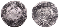 Charles I (1625-1649), Aberystwyth mint, Groat, mm. book, small bust, plume with bands on rev., 1.82g/1h (Morr. A-2;...