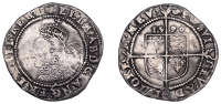 Elizabeth I (1558-1603), Sixth issue, Sixpence, 1590, mm. hand, bust 6C, 2.95g/6h (N 2015; S 2578B). Fine, some...