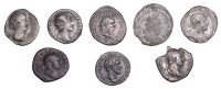 Hadrian (117-138), Denarius, 121-3, laureate and cuirassed bust right, cropped of pteryges right, viewed from front,...