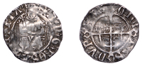 Henry VIII (1509-1547), Second coinage, Penny, Sovereign type, Durham, Bp Tunstall, mm. star on obv. only, cd by...