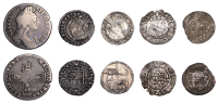 Elizabeth I, Fifth issue, Threepence, 1582, mm. sword, bust 4D, 1.40g/1h (N 1998; S 2573); Henry VIII, Third...