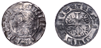 William II (1087-1100), Penny, Cross Pattée and Fleury type [BMC IV], possibly Thetford, Godric, +goderic on dtfr...