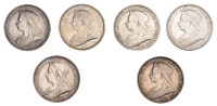 Victoria, Florins (6), 1893, 1894, 1895, 1896, 1898, 1900 (S 3939) [6]. Generally good very fine, several toned
	...