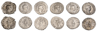 Gordian III (238-244), Antoninianus, 240, radiate, draped and cuirassed bust right, rev. Gordian III, veiled and...