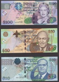 Central Bank of the Bahamas, a group comprising $1, 2008, $5, 2007, $10 (2), 2005, 2009, $50, 2006 and $100, 2009,...