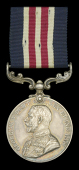 A Great War ‘Battle of Passchendaele’ M.M. awarded to Sergeant, later Second Lieutenant, H. T. Naish, Royal...