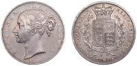 Victoria (1837-1901), Crown, 1844, edge viii, cinquefoil stops (ESC 2562; S 3882). Toned, good fine	 £100-£120