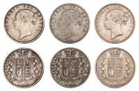 Victoria, Halfcrowns (3), 1884, 1885, 1886 (S 3889) [3]. About very fine	 £100-£120