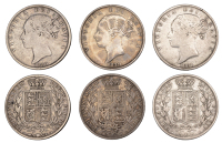 Victoria, Halfcrowns (3), 1879, 1880, 1881 (S 3889) [3]. Fine or better	 £100-£120