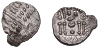 British Iron Age, DUROTRIGES, Uninscribed issues, billon Stater, Omo type, devolved head of Apollo comprising...