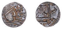 Early Anglo-Saxon Period, Sceatta, Primary series C, radiate bust right, linear and beaded exergual lines, tapa in...