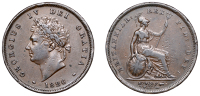 George IV (1820-1830), Penny, 1826 (BMC 1425; S 3823). Good fine	 £40-£50