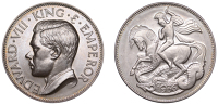 Edward VIII (1936), Fantasy silver Crown, 1936 (c. 1955), by J. Pinches for G. Hearn, type II, edge plain,...