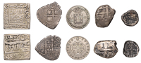 Miscellaneous, BOLIVIA, Philip IV, Real, 1656pe, Potosi, 2.68g/6h (KM 13); PORTUGAL, Miguel I, 3 Vinténs, c....