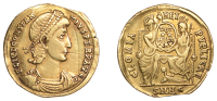 Constantius II (337-361), Solidus, Nicomedia, 340-51, pearl-diademed, draped and cuirassed bust right, fl ivl...