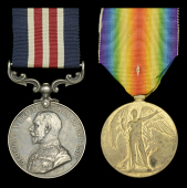 A Great War M.M. ‘Western Front’ pair awarded to Private T. Cross, 16th (Service) Battalion, Royal Welsh...