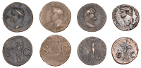 Tiberius (14-37), As, 22-30, radiate head of Augustus left, rev. altar-enclosure with double panelled door right,...