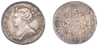 Anne (1702-1714), Shilling, 1708, third bust, roses and plumes (ESC 1401; S 3614). Some light obverse haymarking,...