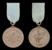 Montgomeryshire Imperial Yeomanry Tribute Medal for service during the South African Campaign 1901, 38mm, bronze,...
