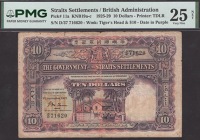 Government of the Straits Settlements, $10, 1 September 1927, serial number D/37 71620, McLean signature,...