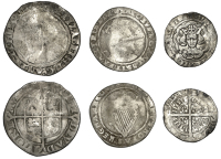 Edward III, Fourth Coinage, Pre-Treaty period, Halfgroat, London, series C, mm. cross 1, 2.14g/7h (N 1148; S 1574);...