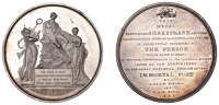 National Edition of Shakespeare’s Works, 1803, a silver medal by C.H. Küchler for Boydell & Nicol, Shakespeare...