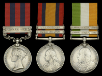 Three: Sergeant W. H. Thomas, Royal Welsh Fusiliers

India General Service 1854-95, 1 clasp, Hazara 1891 (985...