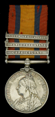 Queen’s South Africa 1899-1902, 3 clasps, Cape Colony, Orange Free State, South Africa 1901, unofficial rivets...