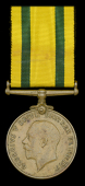 Territorial Force War Medal 1914-19 (135017 Pte. W. D. Owen. Montgom. Yeo.) minor contact marks, otherwise very...