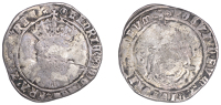 Henry VIII (1509-1547), Third coinage, Testoon, Tower, mm. pellet-in-annulet, crowned bust facing, henric 8 d g agl...