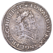 Edward VI (1547-1553), First period, Pattern Shilling, mdxlvii [1547], in silver, possibly by A. Levens, mm. rose,...