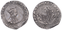 Edward VI (1547-1553), Second period, 6 oz. issue, Shilling, Bristol, mdxlix [1549], mm. TC [Thomas Chamberlain]...