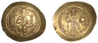 Constantine X (1059-1067), Histamenon, Constantinople, 1059-67, Christ seated facing on throne with upright arms,...