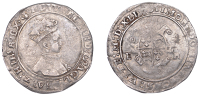 Edward VI (1547-1553), Second period, 6 oz. issue, Shilling, Tower I, mdxlix [1549], mm. arrow over G [George Gale],...