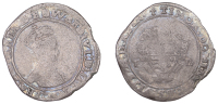 Edward VI (1547-1553), Second period, 6 oz. issue, Shilling, Canterbury, mdxlix [1549], mm. t [William Tillesworth]...