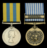 Pair: Able Seaman H. McTasney, Royal Navy

Korea 1950-53, 1st issue (D/JX. 912750 H. Mc.Tasney. A.B. R.N.); U.N....