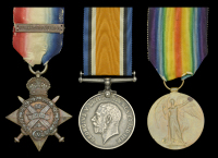 Three: Private E. G. Howlett, Rifle Brigade who was captured and taken Prisoner of War after just 4 days in France...