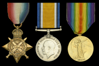 Three: Temporary Corporal 2nd Class J. W. Burrows, Royal Engineers

1914 Star (22827 Spr: (T.2. Cpl.) J. W....