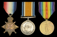 Three: Acting Sergeant L. H. Rogers, Royal Field Artillery

1914 Star (41477 Dvr: L. H. Rogers. R.F.A.); British...