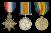 Three: Sergeant M. Tomlinson, Royal Field Artillery

1914 Star (27868 Cpl. M. Tomlinson. R.F.A.); British War and...