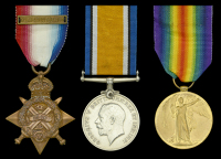 Three: Acting Corporal G. W. Holmes, Devonshire Regiment

1914 Star, with copy clasp (7163 L.Cpl. G. W. Holmes....