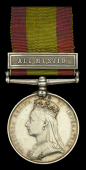 Afghanistan 1878-80, 1 clasp, Ali Musjid (1046 Pte. R. Parry. 81st. Foot.) good very fine	 £120-£160