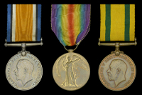 Three: Private C. D. Evans, Royal Welsh Fusiliers

British War and Victory Medals (11978 Pte. C. D. Evans. R.W....