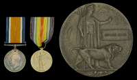 Pair: Private E. Jones, Royal Welsh Fusiliers, who was killed in action on the Western Front on 27 July...