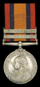 Queen’s South Africa 1899-1902, 2 clasps, Relief of Kimberley, Paardeberg (3187 Pte. D. O’Brien. 1: Essex Regt.)...