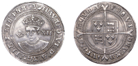 Edward VI (1547-1553), Third period, Fine issue, Shilling, mm. y, early round-faced portrait, 5.59g/12h (Bianchi...