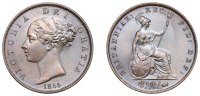Victoria (1837-1901), Halfpenny, 1855 (BMC 1543; S 3949). Prettily toned, good extremely fine	 £60-£80
