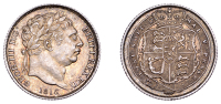 George III (1760-1820), New coinage, Sixpence, 1816 (ESC 2191; S 3791). Cabinet tone, good extremely fine	 £100-£120